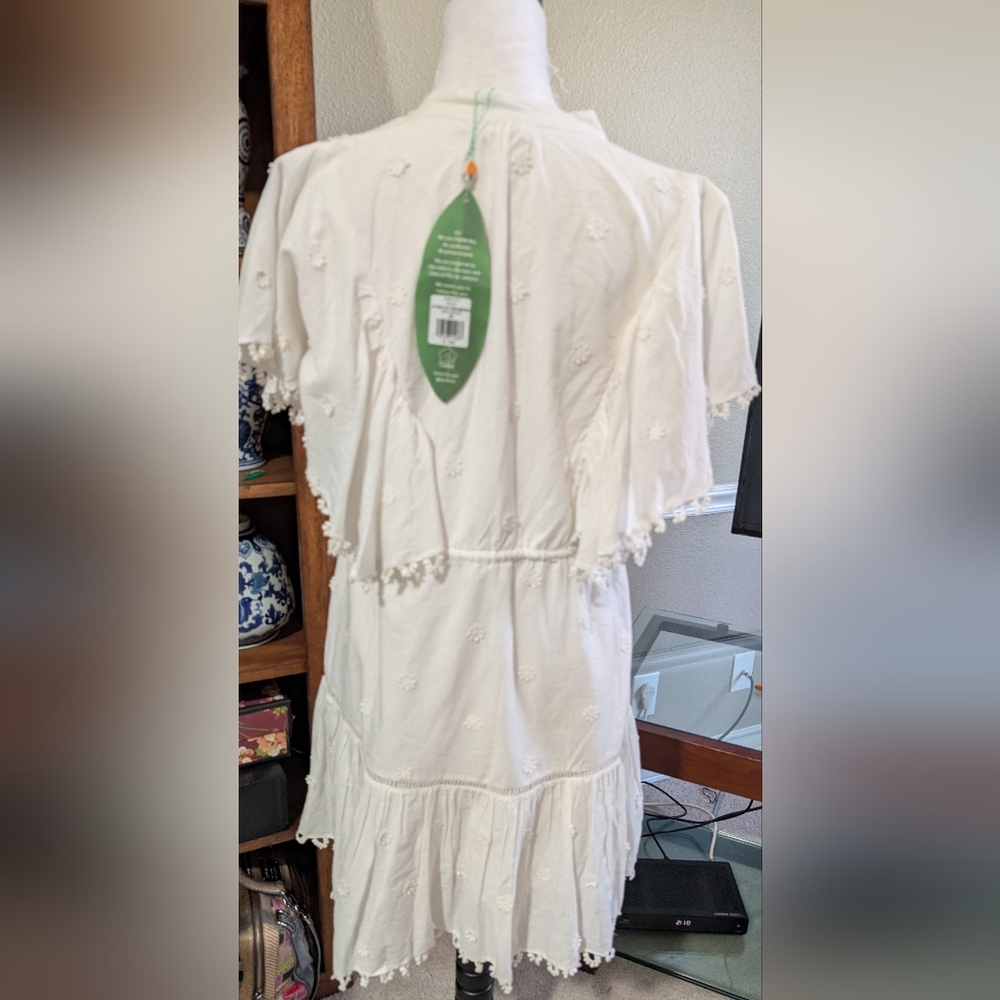 FARM Rio NEW Cream Embroidered Dress - Picture 2 of 8